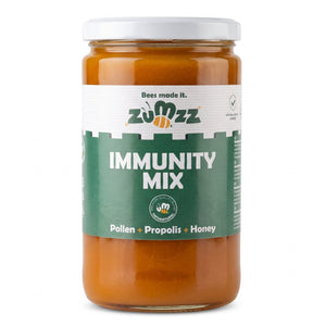 Zumzz Immunity Mix, eine Mischung aus Honig, Propolis und Blütenpollen