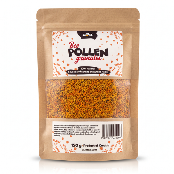 Zumzz Pollen, natural bee pollen granules