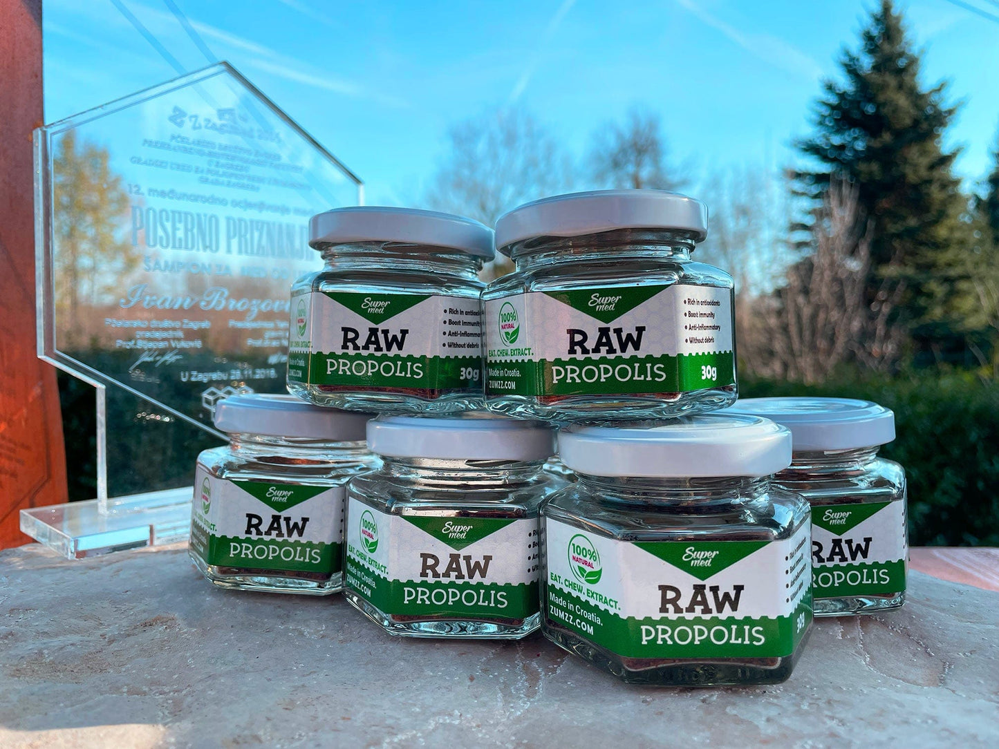 Zumzz Raw propolis in chewable pieces, 30 g